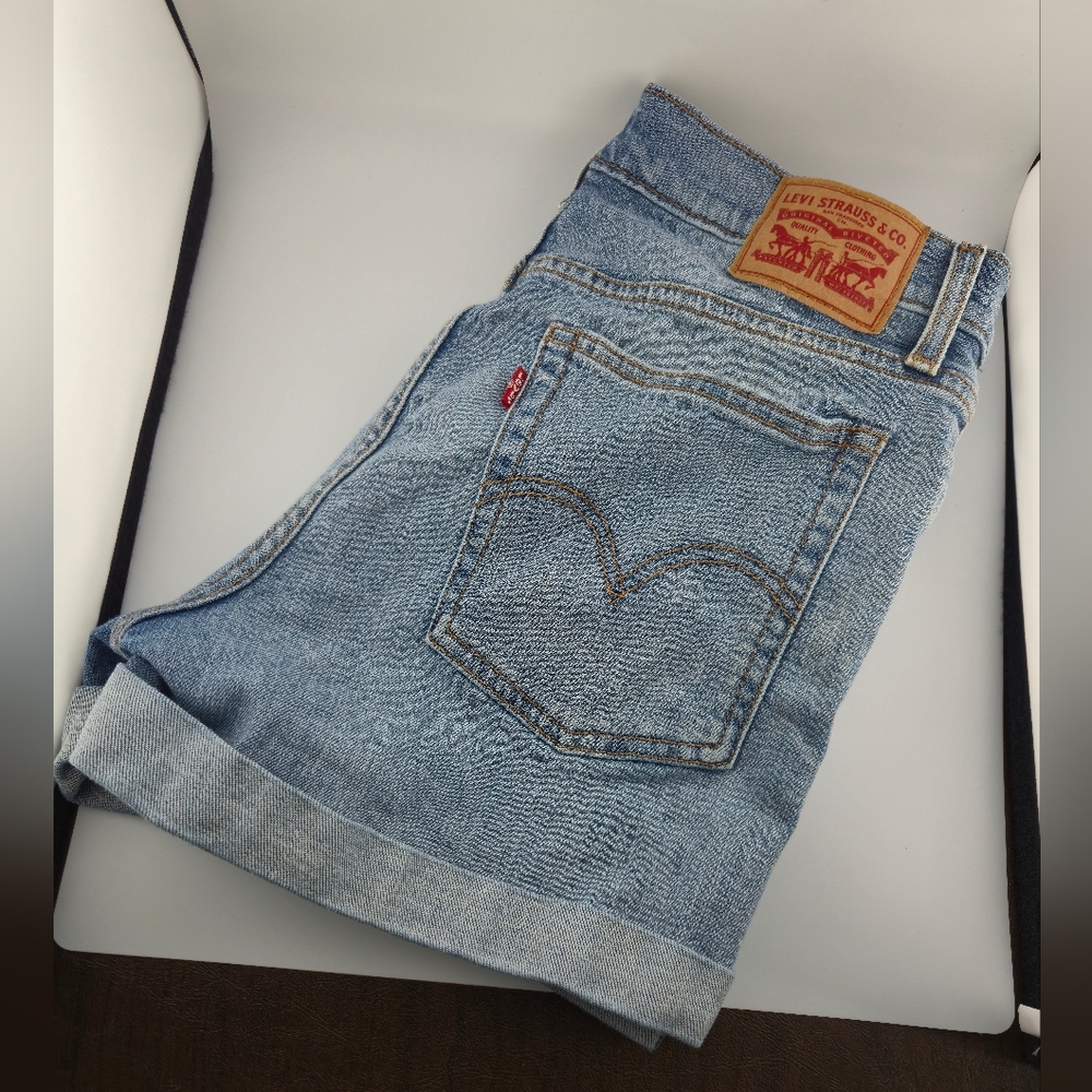 Levi's Light Blue Jean Shorts